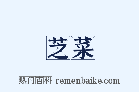 芝菜是什么意思的图片